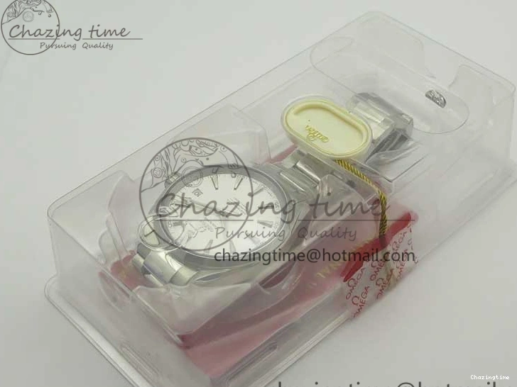 0307 Aqua Terra 150M SS VSF 1:1 Best Edition White Textured Dial Silver Markers on SS Bracelet A8500 Super Clone Chic 8041